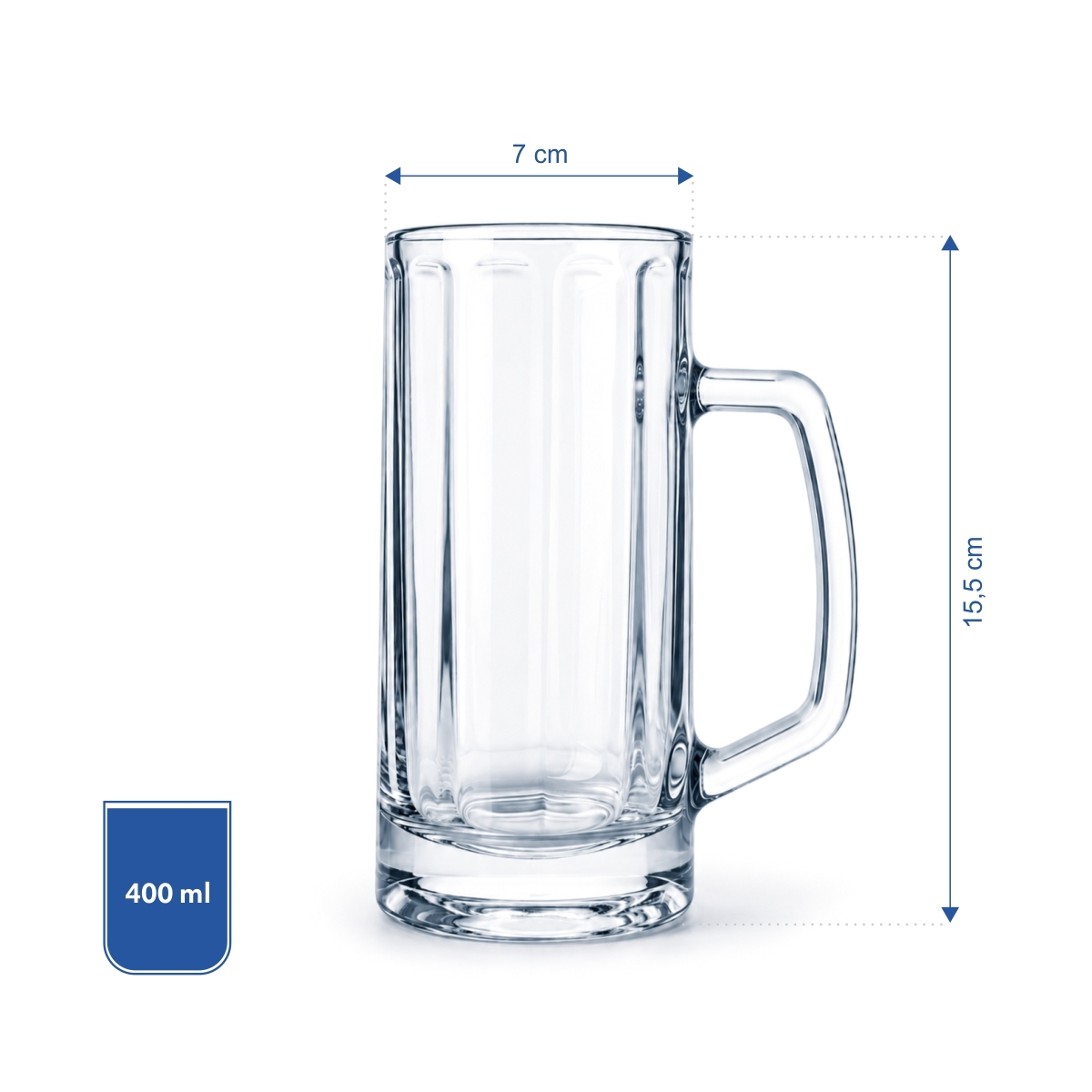 Boccale da birra in vetro Allgäu con tacche di dosaggio - 300 ml | Ritzenhoff
