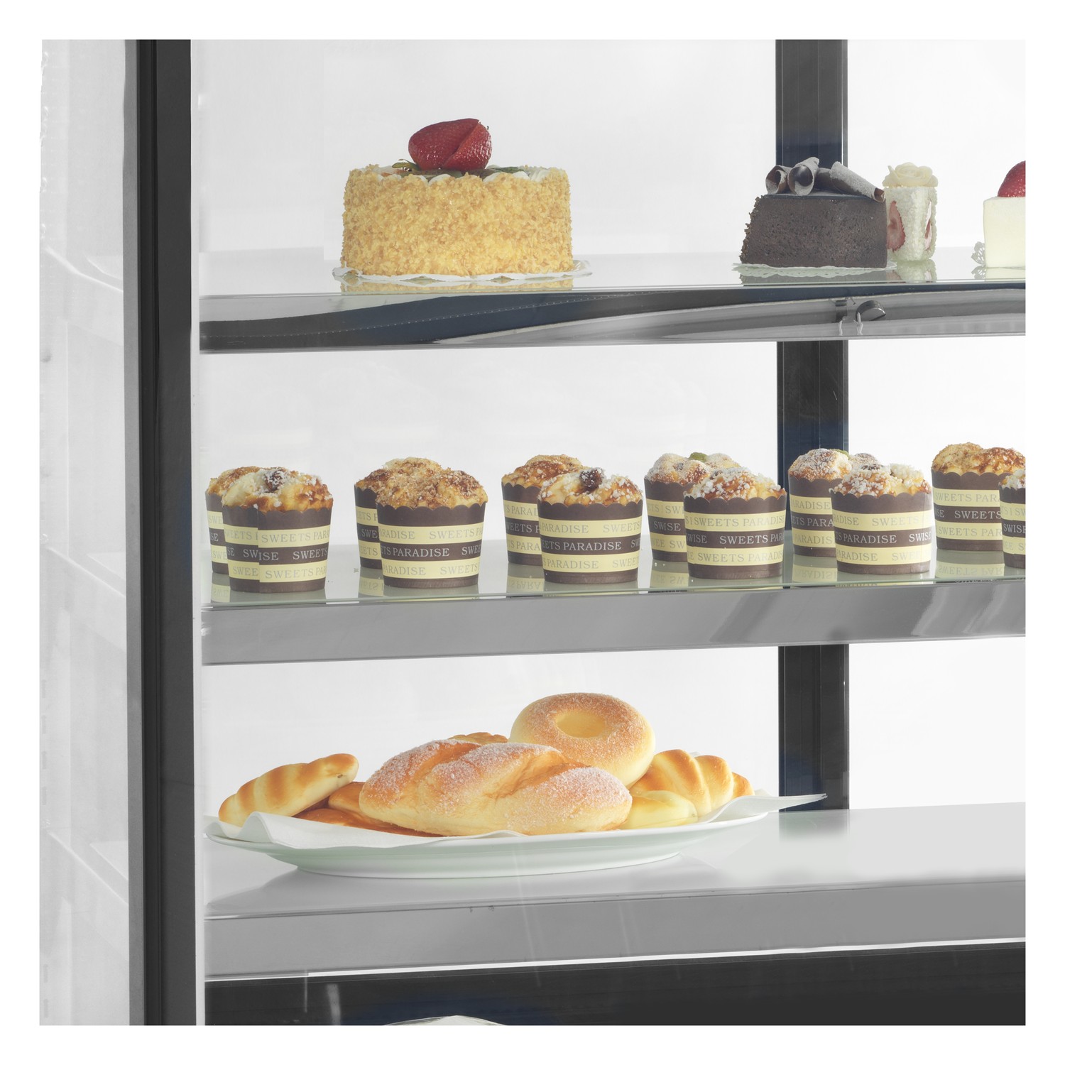Vetrina refrigerata per pasticceria nera - LPD 1200 F Black | TEFCOLD