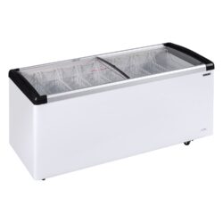 Congelatore da banco con coperchio curvo in vetro - 395 L - bianco - IDB500-W1 | TEFCOLD