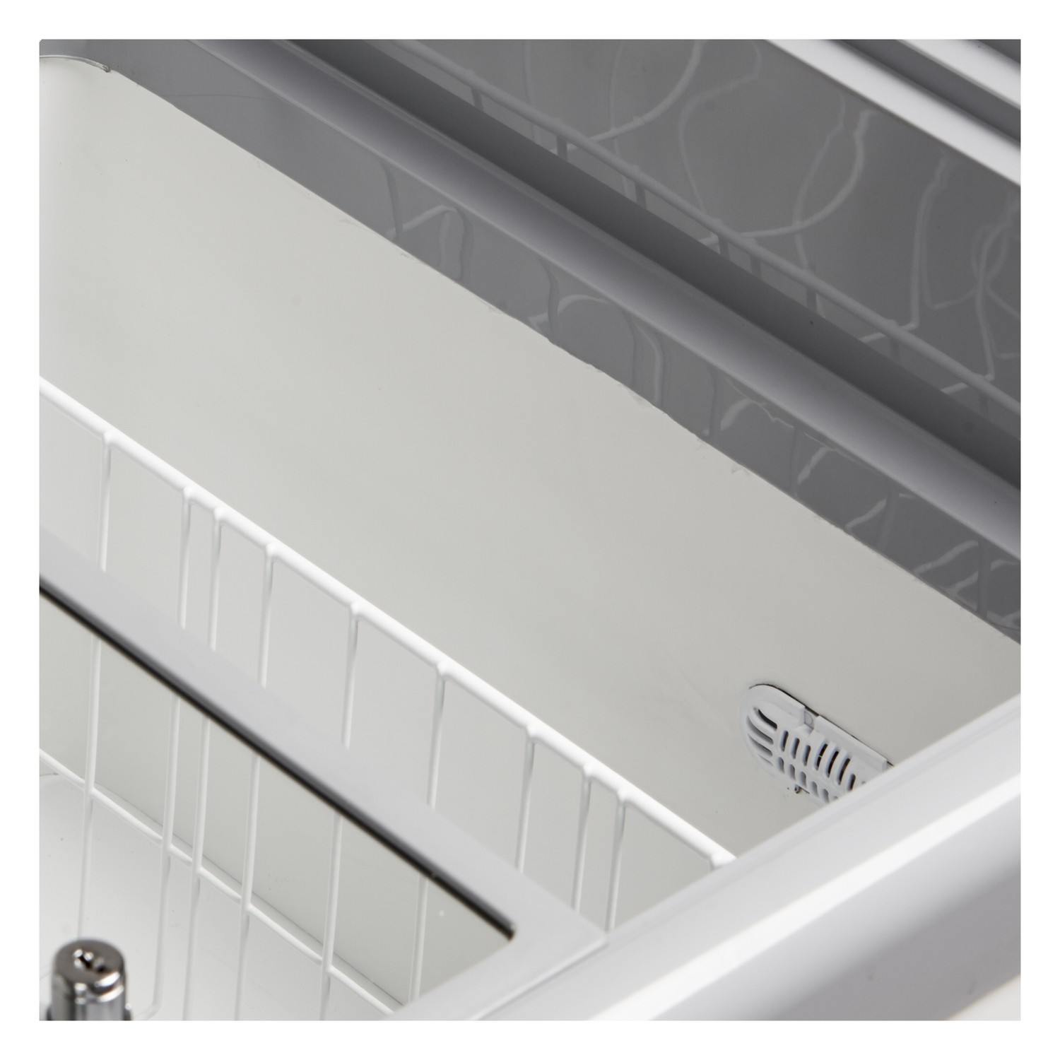 Congelatore a pozzo con coperchio piano in vetro - 218 L - bianco - NIC302SC | TEFCOLD