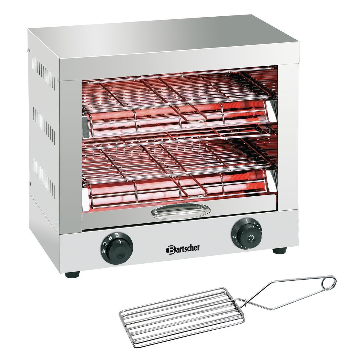 Tostapane / scaldapanini elettrico doppio | Bartscher A151600