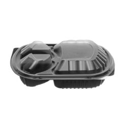 Ciotola per menu con coperchio - 3 scomparto - 150 pz - 240x205x40 mm