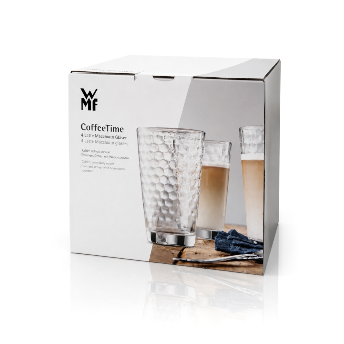 Bicchiere in vetro per caffè latte - 275 ml - set 4 pz | WMF Professional