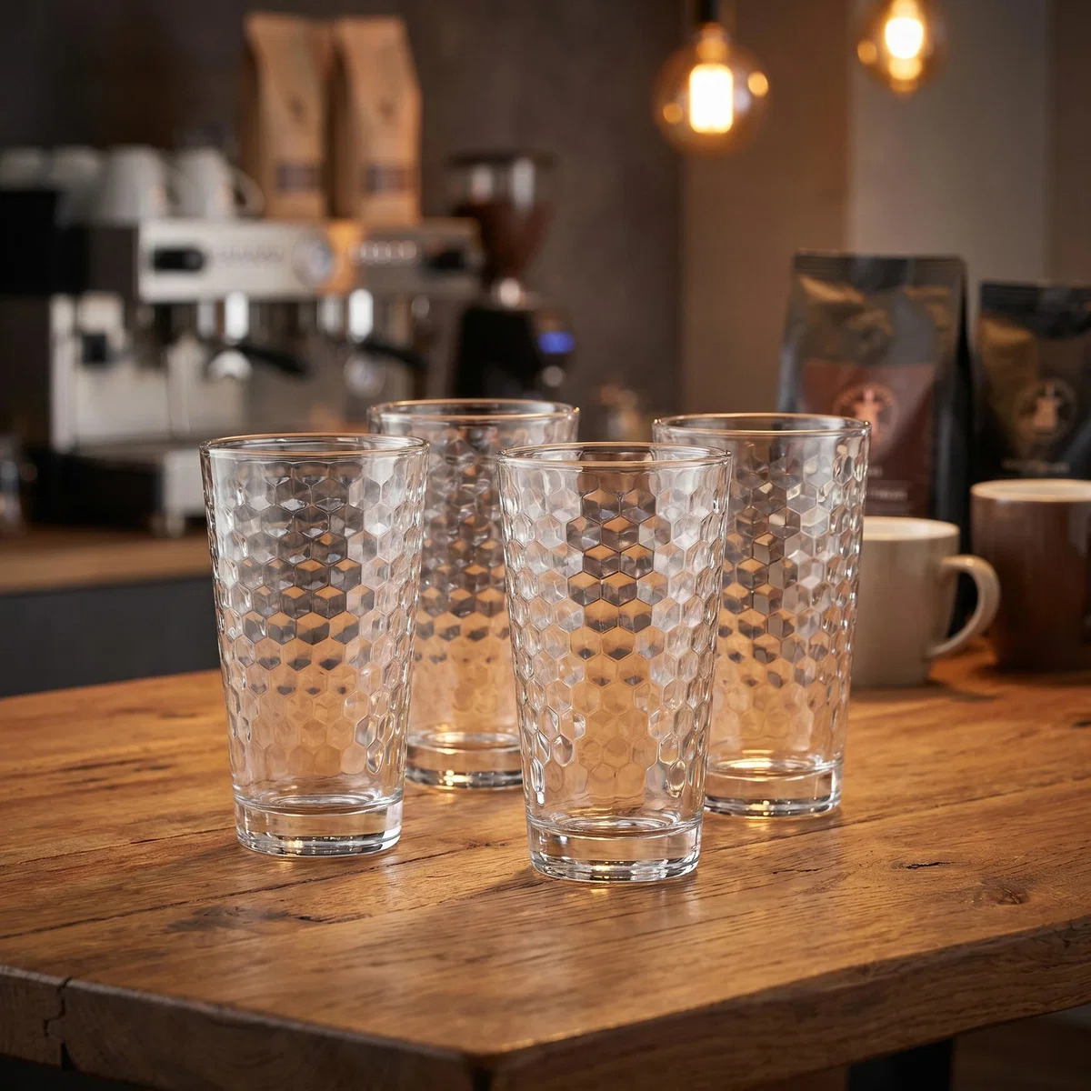 Bicchiere in vetro per caffè latte - 275 ml - set 4 pz | WMF Professional