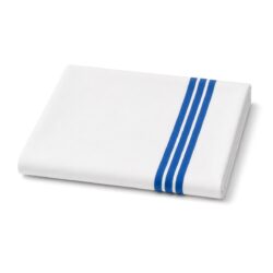 Lenzuolo wellness in cotone con fascia blu - 120 x 140 cm - 145 g/m²