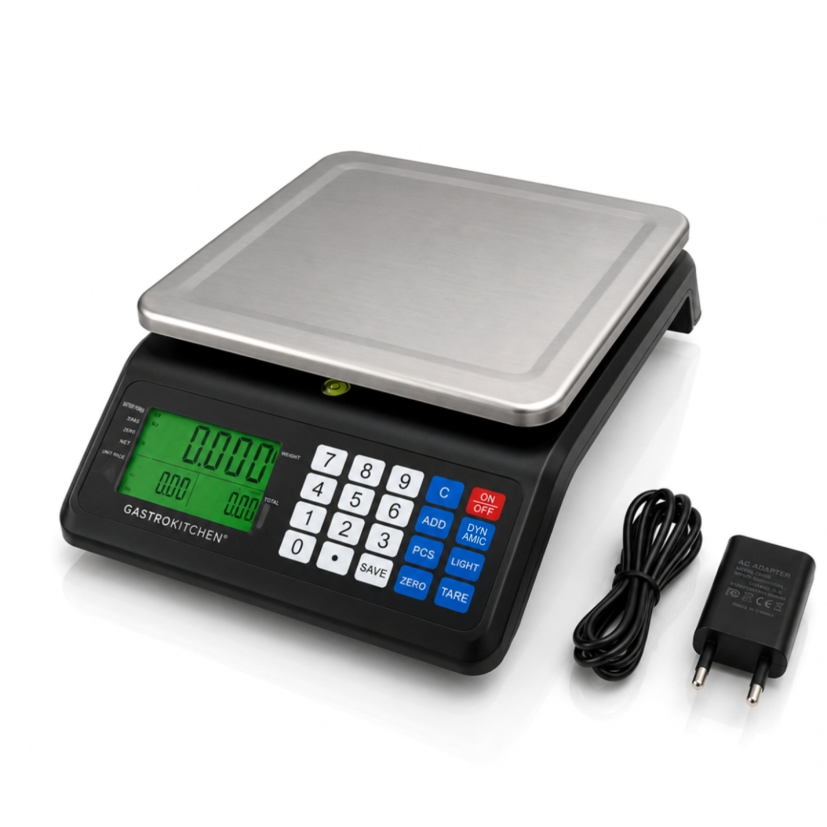Bilancia digitale impermeabile IP 67 - 30 kg / 1 g | Gastrokitchen