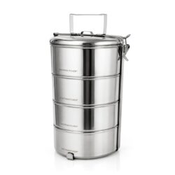 Contenitore portapranzo Maxi in acciaio inox a quattro piani - 4 x 1,5 L | Gastrokitchen