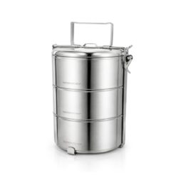 Portapranzo Maxi in acciaio inox a tre piani - 3 x 1,5 L | Gastrokitchen