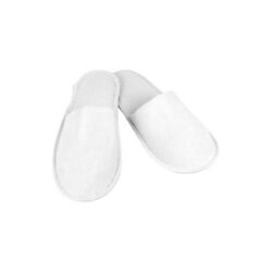 Pantofole da hotel LIGHT con punta chiusa - 27,5 cm - bianche
