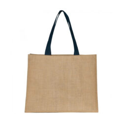 Borsa in juta con manici in cotone - 43 × 19 × 34 cm - naturale