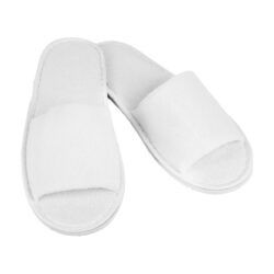 Pantofole da hotel HOTEL Exclusive con punta aperta - 29 cm - bianche