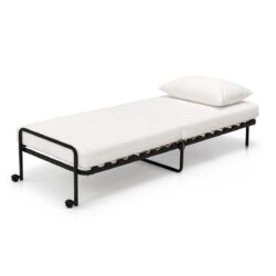 Letto supplementare pieghevole da hotel con materasso - 80 × 200 cm - materasso 14 cm