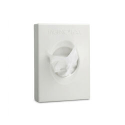 Dispenser per sacchetti igienici - 13,5 x 9,7 cm - bianco