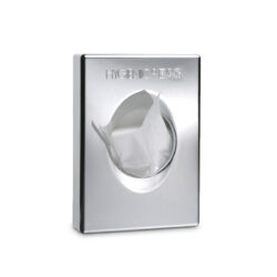 Dispenser per sacchetti igienici - 13,5 x 9,7 cm - cromato