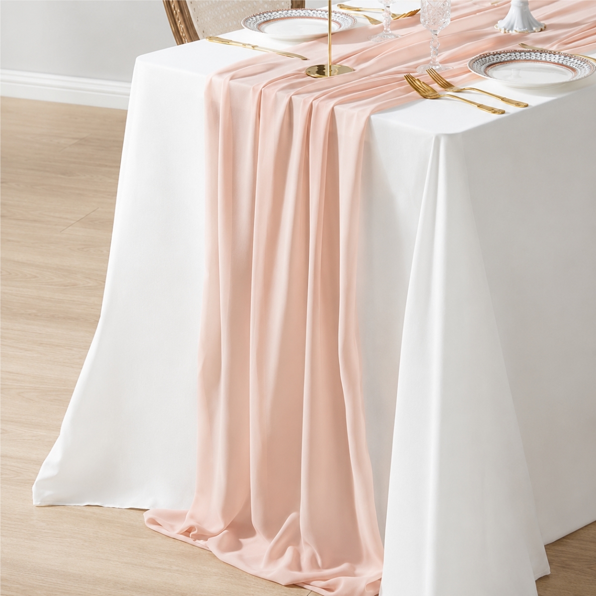 Runner da tavola - 68 x 305 cm - rosa cipria | Gastrokitchen