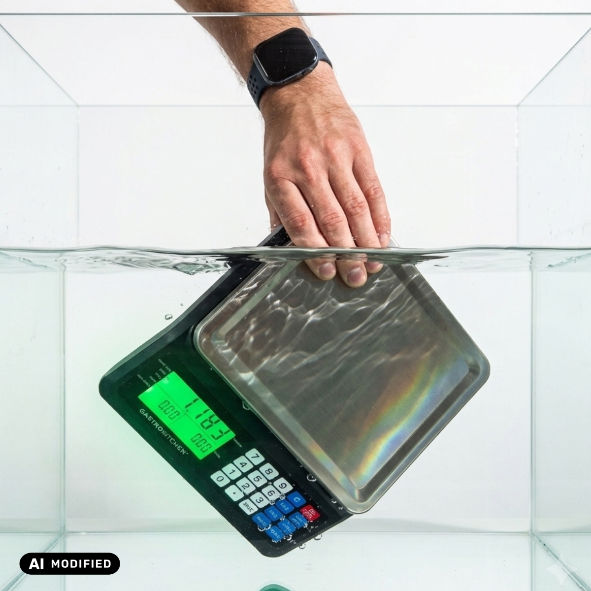 Bilancia digitale impermeabile IP 67 - 30 kg / 1 g | Gastrokitchen