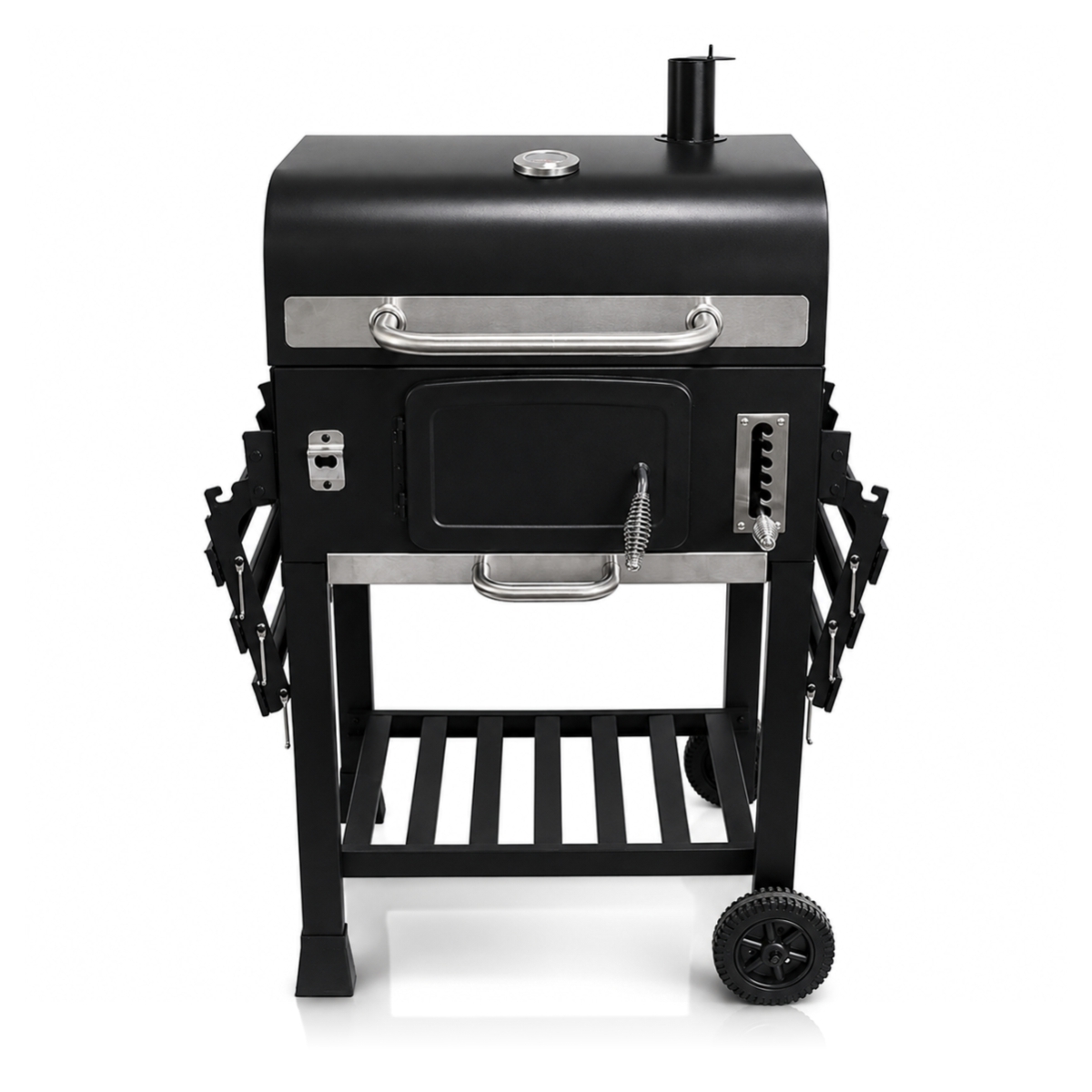 Barbecue americano a carbonella con coperchio -120 x 60 x 113,5 cm | Gastrokitchen