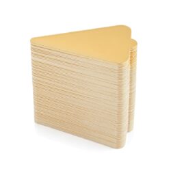 Sottotorta triangolari per fette di torta - 11,8 x 7,8 cm - dorati [100 pz] | Gastrokitchen