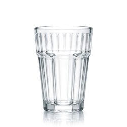 Bicchiere in vetro con motivo in rilievo - 300 ml | Gastrokitchen