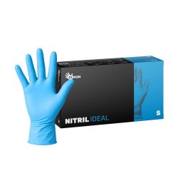 Guanti monouso in nitrile Nitril Ideal - blu - misura S [100 pz]