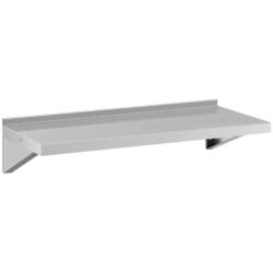 Ripiano a parete - 100 x 40 cm - 30 kg - acciaio inox