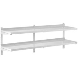 Ripiano a parete - 2 ripiani - 180 x 40 cm | RCWR-1800.4