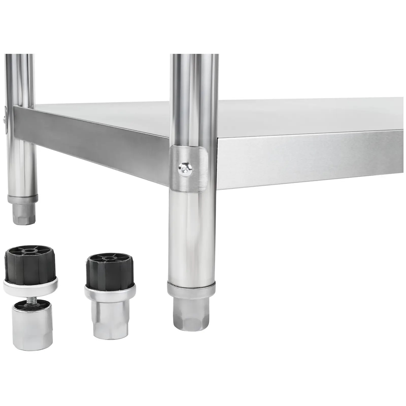Tavolo da lavoro in acciaio inox - 100 x 60 cm - 400 kg