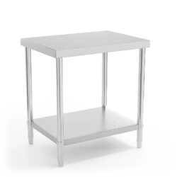 Tavolo da lavoro in acciaio inox - 80 x 60 cm - 250 kg | RCAT-80/60-NW