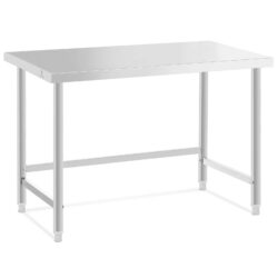 Tavolo da lavoro - 120 x 60 cm - 300 kg - parte inferiore aperta