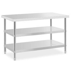Tavolo da lavoro - 2 ripiani - 120 x 70 cm - 500 kg