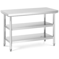 Tavolo da lavoro - 3 livelli - 120 x 60 cm - 500 kg | RCWT-120X60-3L-E
