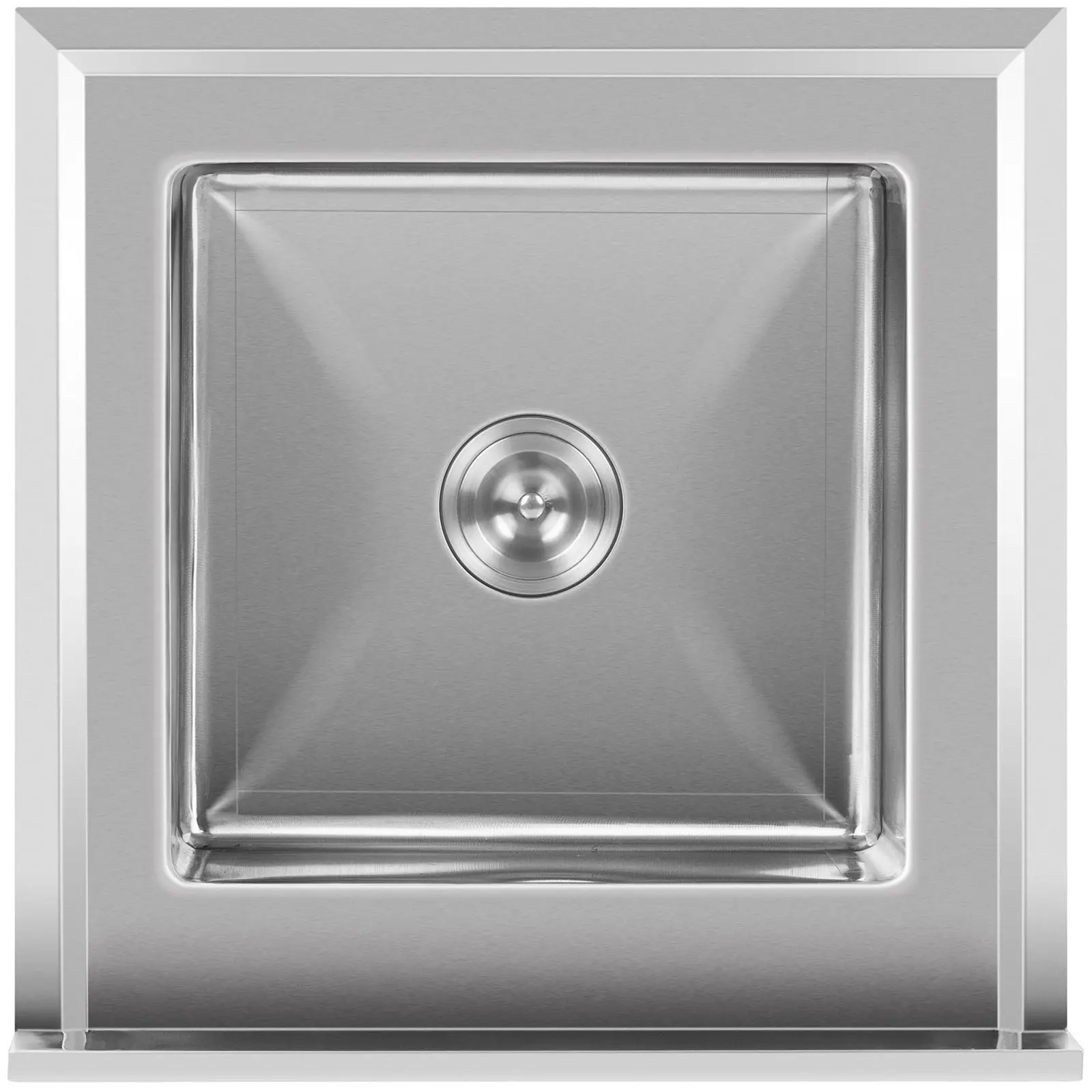 Tavolo lavello - 1 lavello 45 x 40 cm - 60 x 60 cm - alzatina | RCSSS-60X60-S