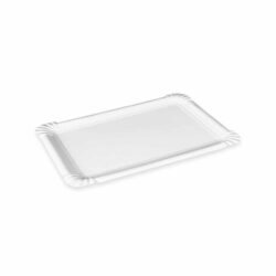 Vassoio di carta bianco 13 x 20 cm `n.4` RECY [25 pz]