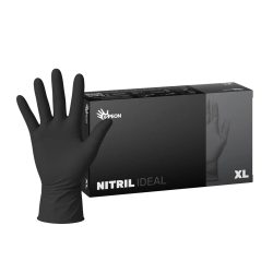 Guanti monouso in nitrile Nitril Ideal - neri - misura XL [100 pz]