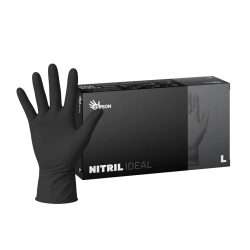 Guanti monouso in nitrile Nitril Ideal - neri - misura L [100 pz]