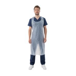 Grembiule protettivo monouso in PE - 130 × 80 cm - 20 µm - bianco [100 pz] | Espeon