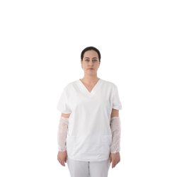 Coprispalle protettivi monouso in PE - 40 x 20 cm - 20 µm - bianchi [100 pz] | Espeon