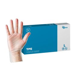 Guanti monouso in TPE - senza polvere - bianchi - misura L [200 pz] | Espeon