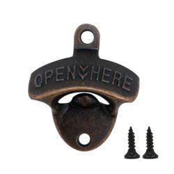 Apribottiglie da parete - 70 x 65 mm - bronzo | Gastrokitchen