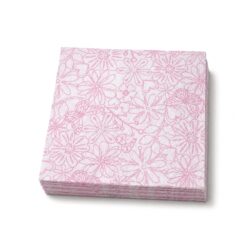 Tovagliolo (PAP FSC Mix) a 3 veli bianco con motivo floreale - 33x33 cm [16 pz]