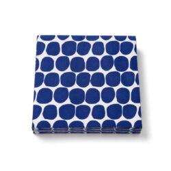 Tovagliolo (PAP FSC Mix) a 3 veli blu-bianco 33x33 cm [20 pz]