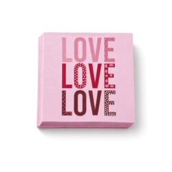 Tovagliolo (PAP FSC Mix) a 3 veli Love 33x33 cm [20 pz]