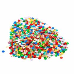 Coriandoli di carta mix di colori Ø8mm 100g [1 conf.]
