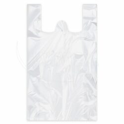 Borsa (HDPE) extra resistente bianca 24+11 x 46 cm `5kg` [100 pz]