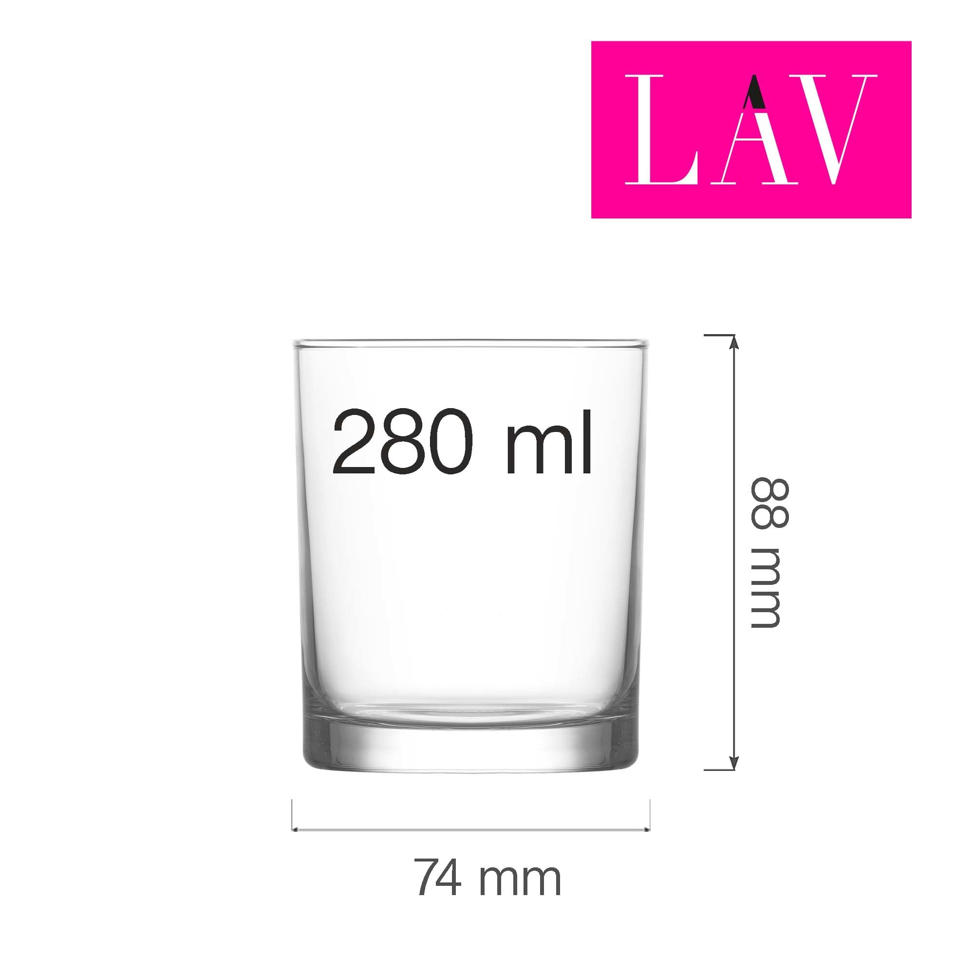 Bicchiere da whisky Liberty - 280 ml | LAV